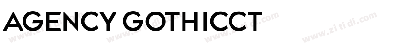 Agency GothicCT字体转换